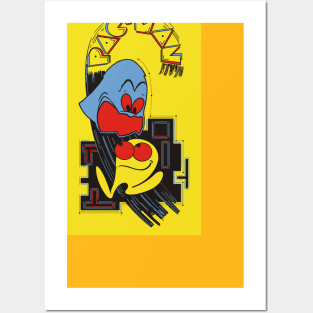 Pac Man Arcade Side Art. Posters and Art